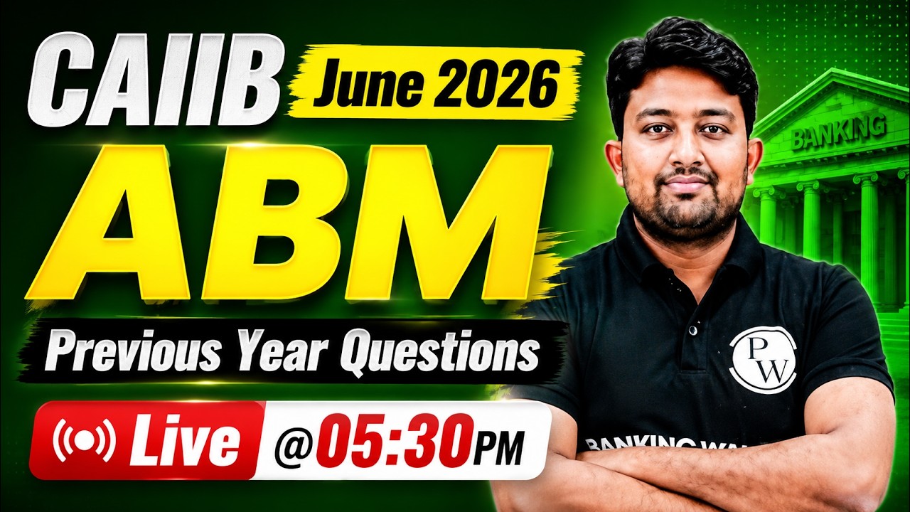 CAIIB June 2026 | CAIIB ABM Previous Year Questions | ABM CAIIB | by Arvind Sir