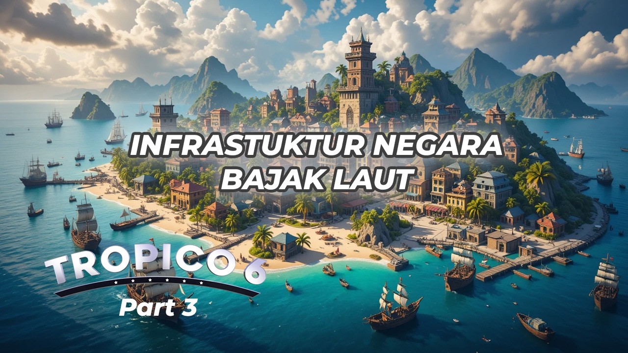 Membangun Infrastruktur Kota dan Menata Kota Baru | Tropico 5 | Pirate King | Part 3