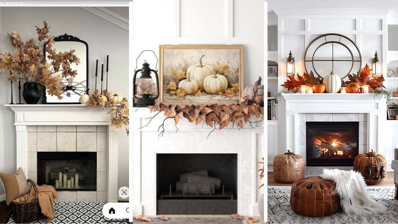 35 Monochrome Fall Mantel Decor Ideas: Achieve a Chic, Minimalist Look with a Single Color Palette