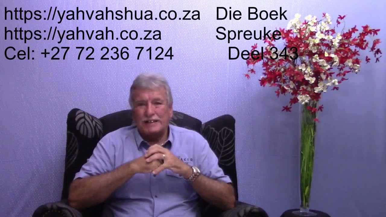 Die Boek Spreuke Deel 343 Ontbyt met Prof Hannes Week 01 2026