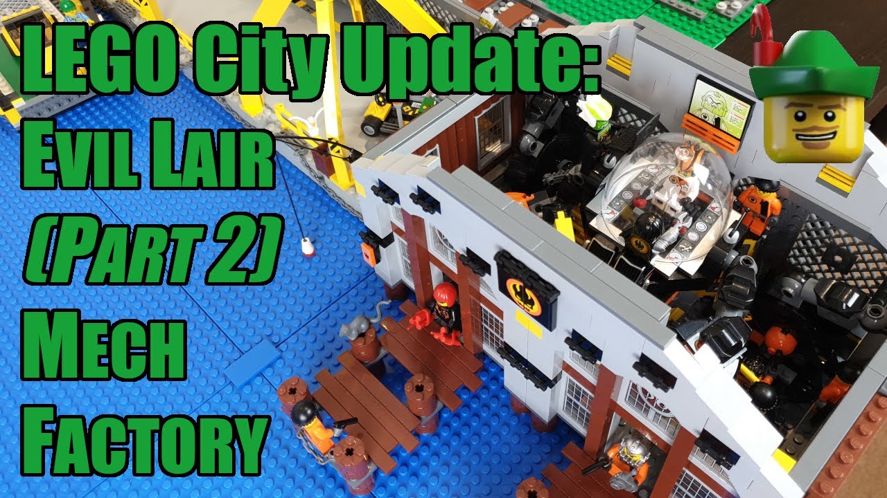 Обновление LEGO City — Логово Зла, часть 2 — Интерьер фабрики мехов 🦹‍♂️🏹