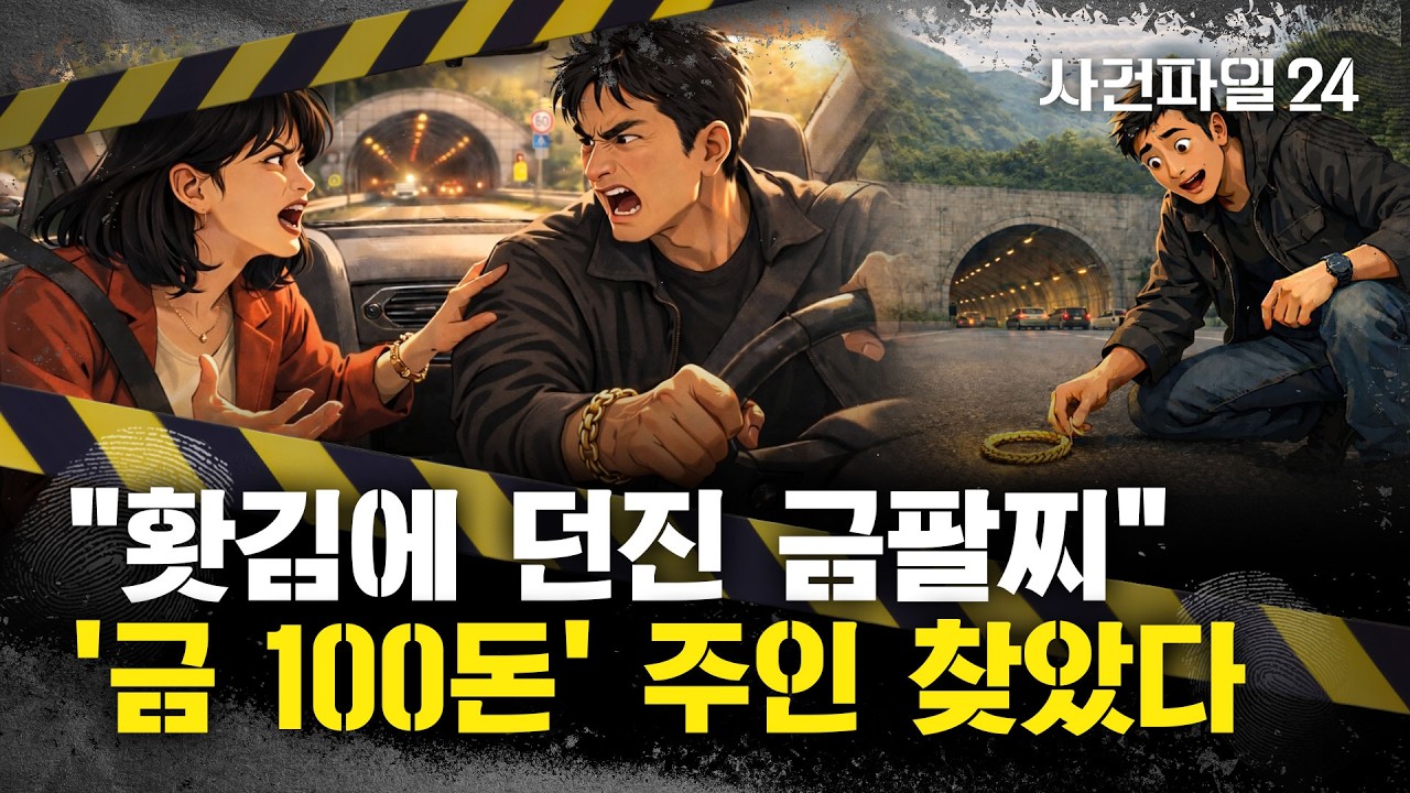 [사건파일24] 터널 안에서 '1억 원'짜리 부부싸움···'금 100돈'짜리 금팔찌 주인 드디어 나타났다