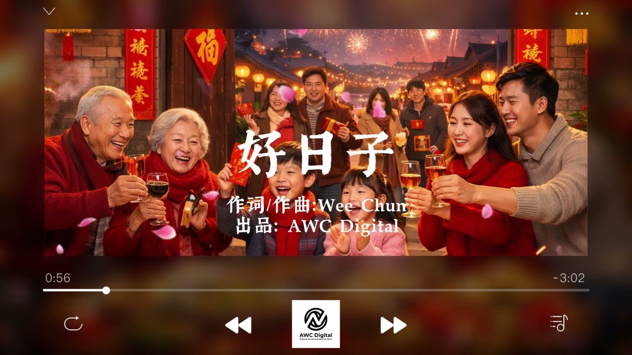 AWC Digital Music｜《好日子》2026 新年贺岁单曲｜《马上有钱》专辑｜Official Music Video