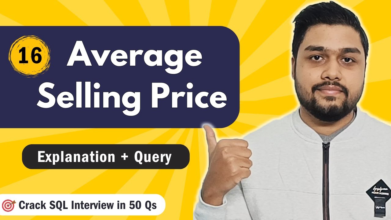 Average Selling Price | Leetcode 1251 | Crack SQL Interviews in 50 Qs  #mysql #leetcode