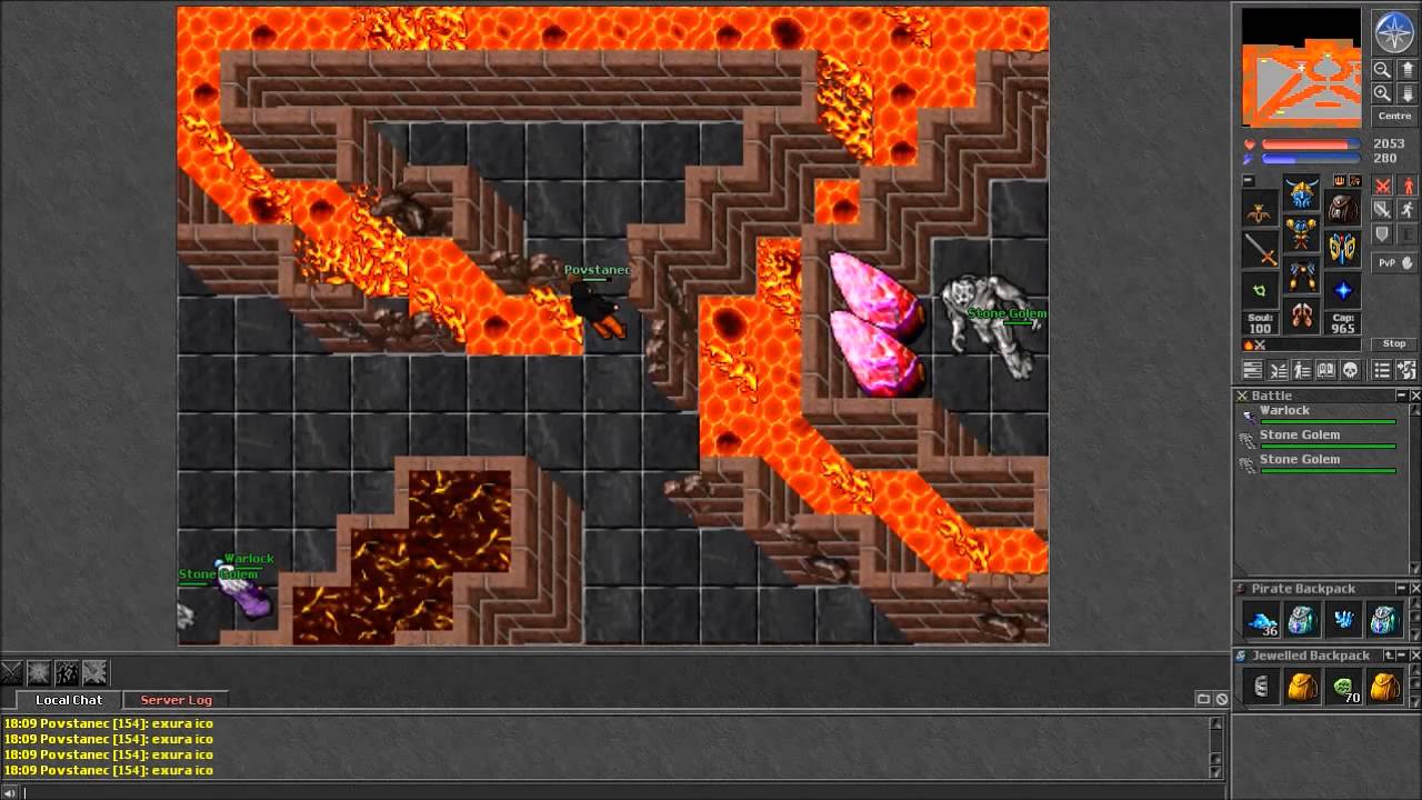 Tibia - Knight warlock's on facc