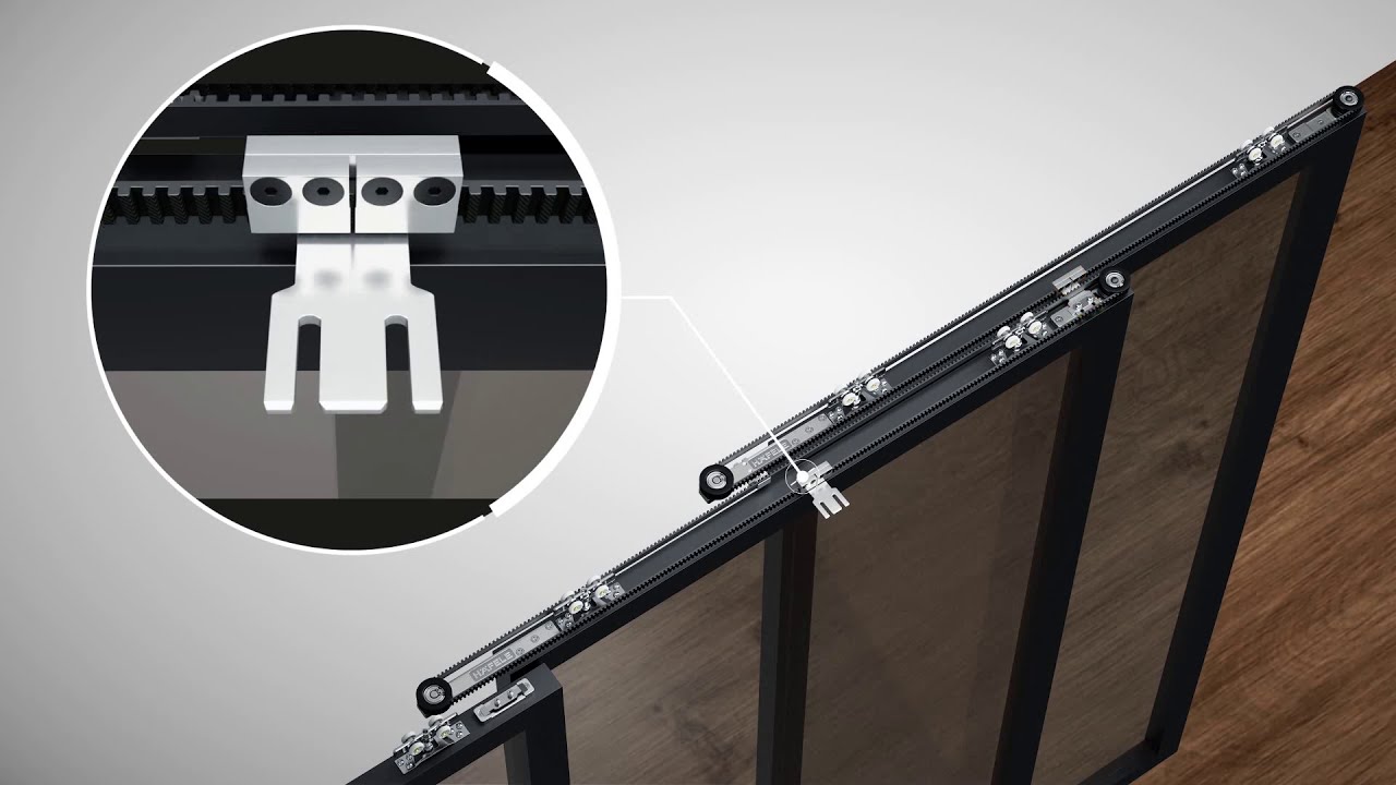 FG80 3T Sliding door hardware fittings Installation video