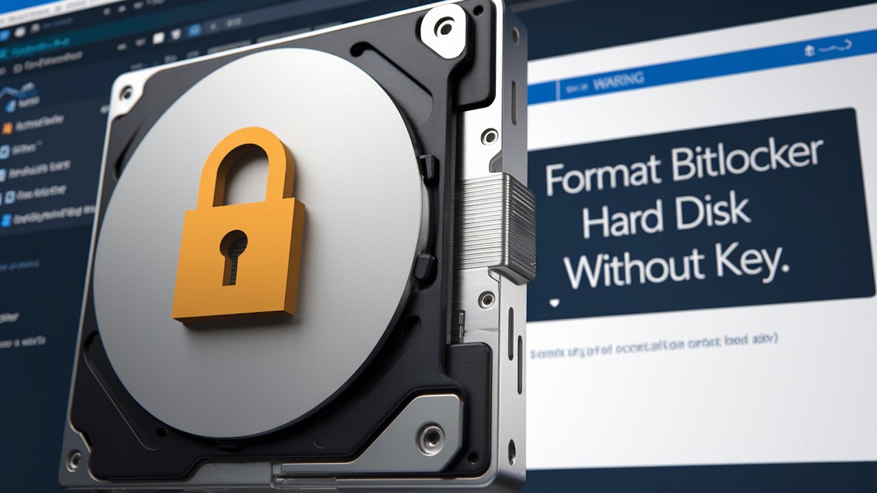Как отформатировать зашифрованный диск BitLocker без ключа?