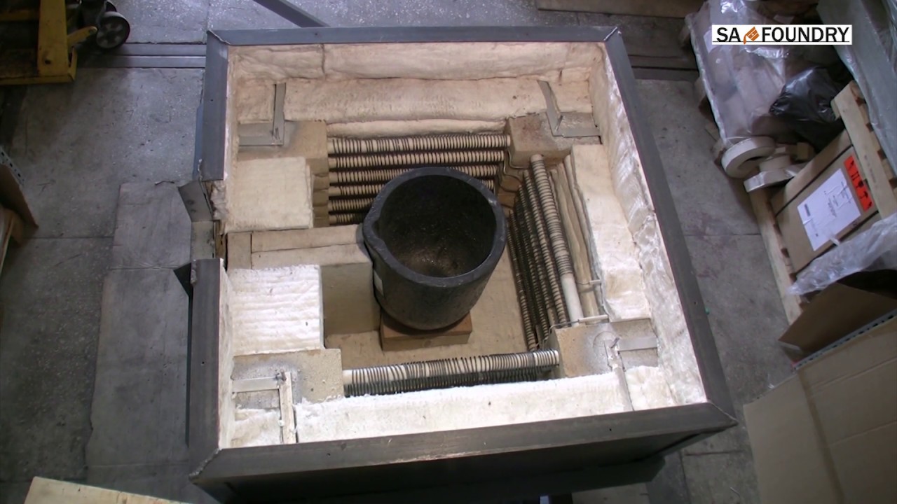 Melting electric resistance crucible tilting furnace ETF-A80-ew