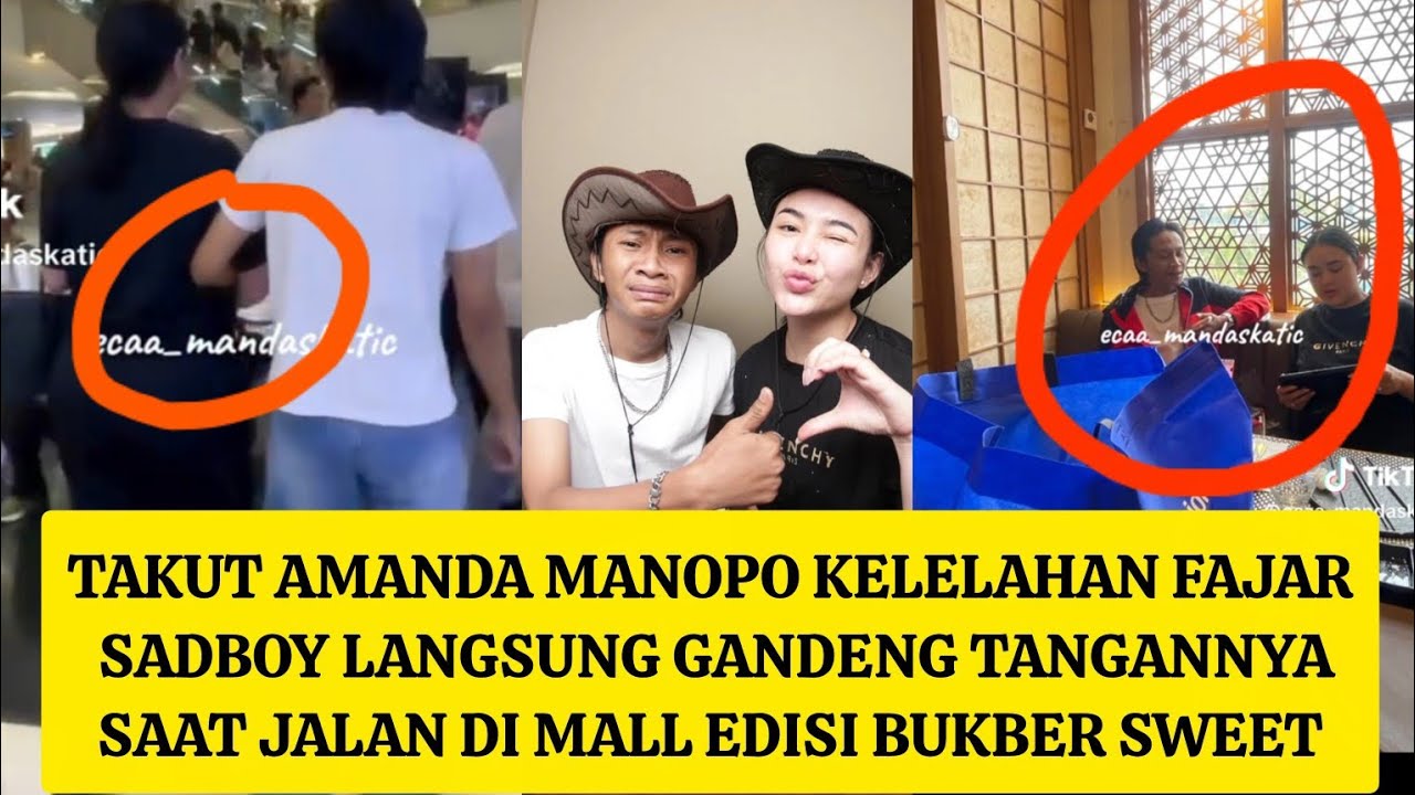 FAJAR SADBOY SIGAP GANDENG TANGAN AMANDA MANOPO SAAT JALAN
