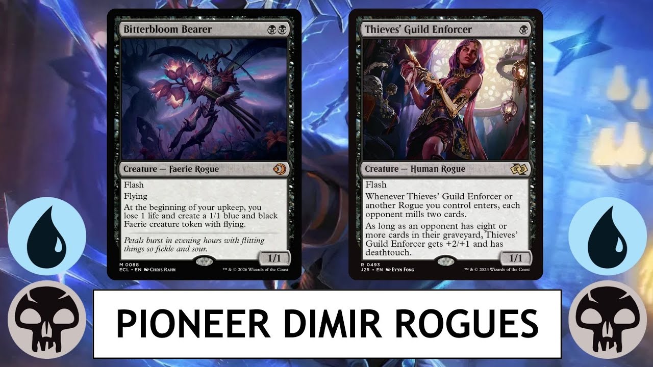 MTG Pioneer Dimir Rogues - Я сам себе нанёс 19 урона и всё равно выиграл.