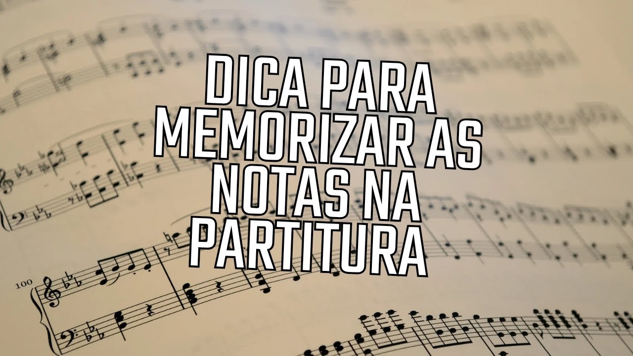 Dica para memorizar as notas no pentagrama