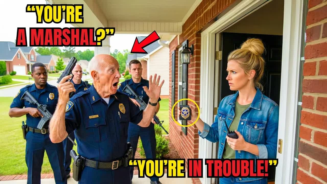 HOA Sent Fake Cops to My Door — They Ran When My Wife Flashed Her U S  Marshal Badge   YouTube