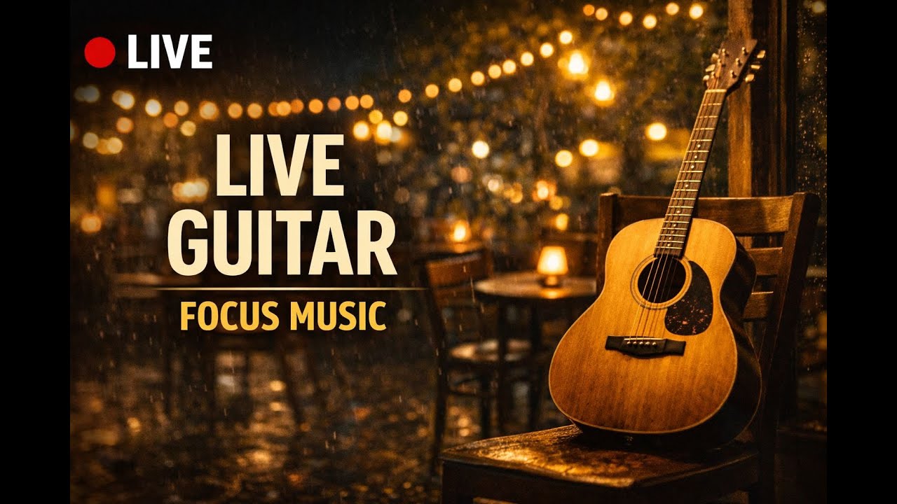 Calm Guitar Music LIVE 🎸 | Instrumental Background Music for Work & Study