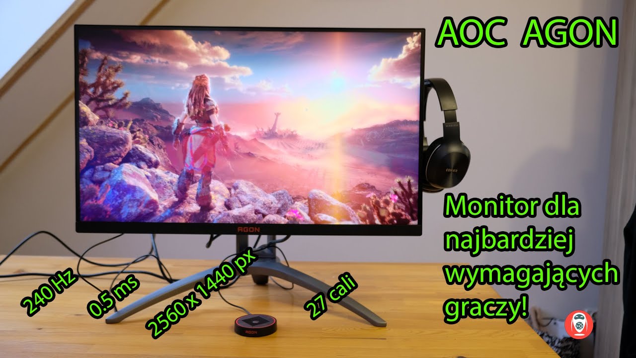 AOC AGON AG273QZ - Genialny monitor dla graczy 27 cali WQHD z HDR i odświeżaniem 240 Hz | Recenzja