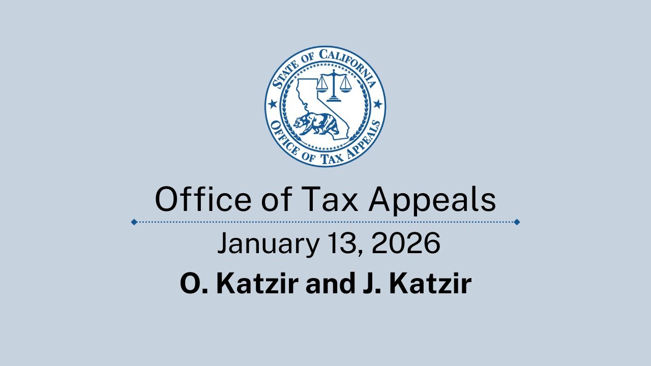 Office of Tax Appeals January 13, 2026