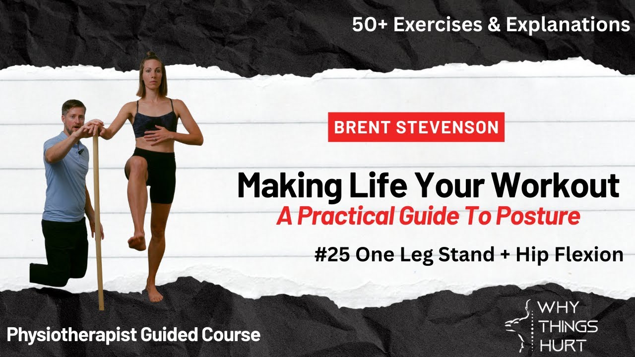One Leg Stand + Hip Flexion - Physio Exercise