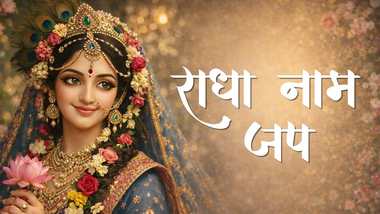 Radha Naam Jap | मन को शांति देने वाला भक्ति जाप | Radha Naam Dhara