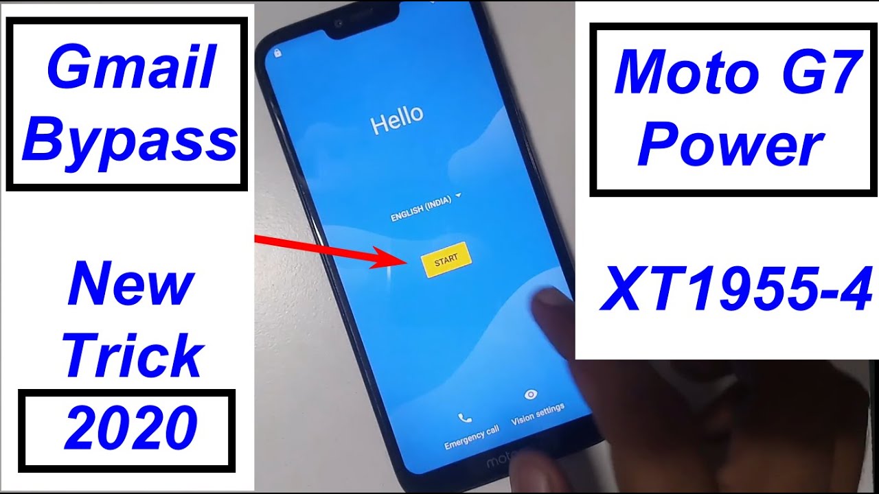Motorola Moto G7 Power XT1955 4 Frp And Gmail Id Reset, Google Lock