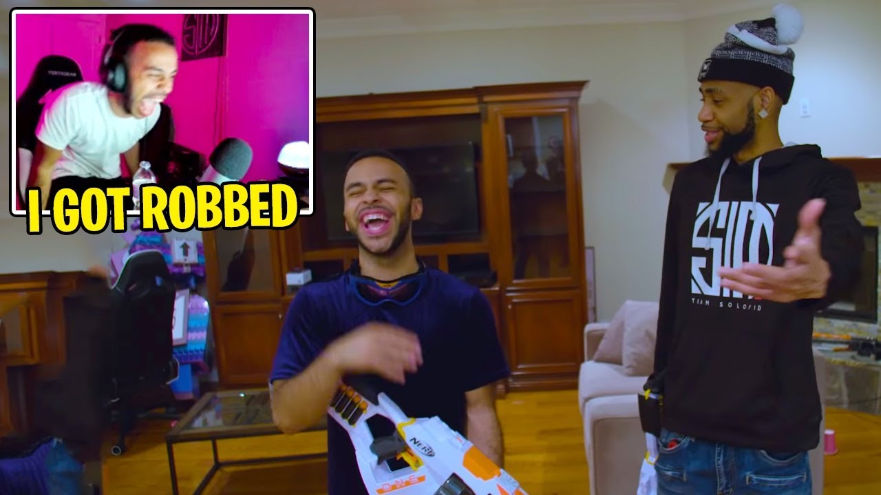 Hamlinz Reacts to TSM Fortnite Death Run NERF Challenge!!