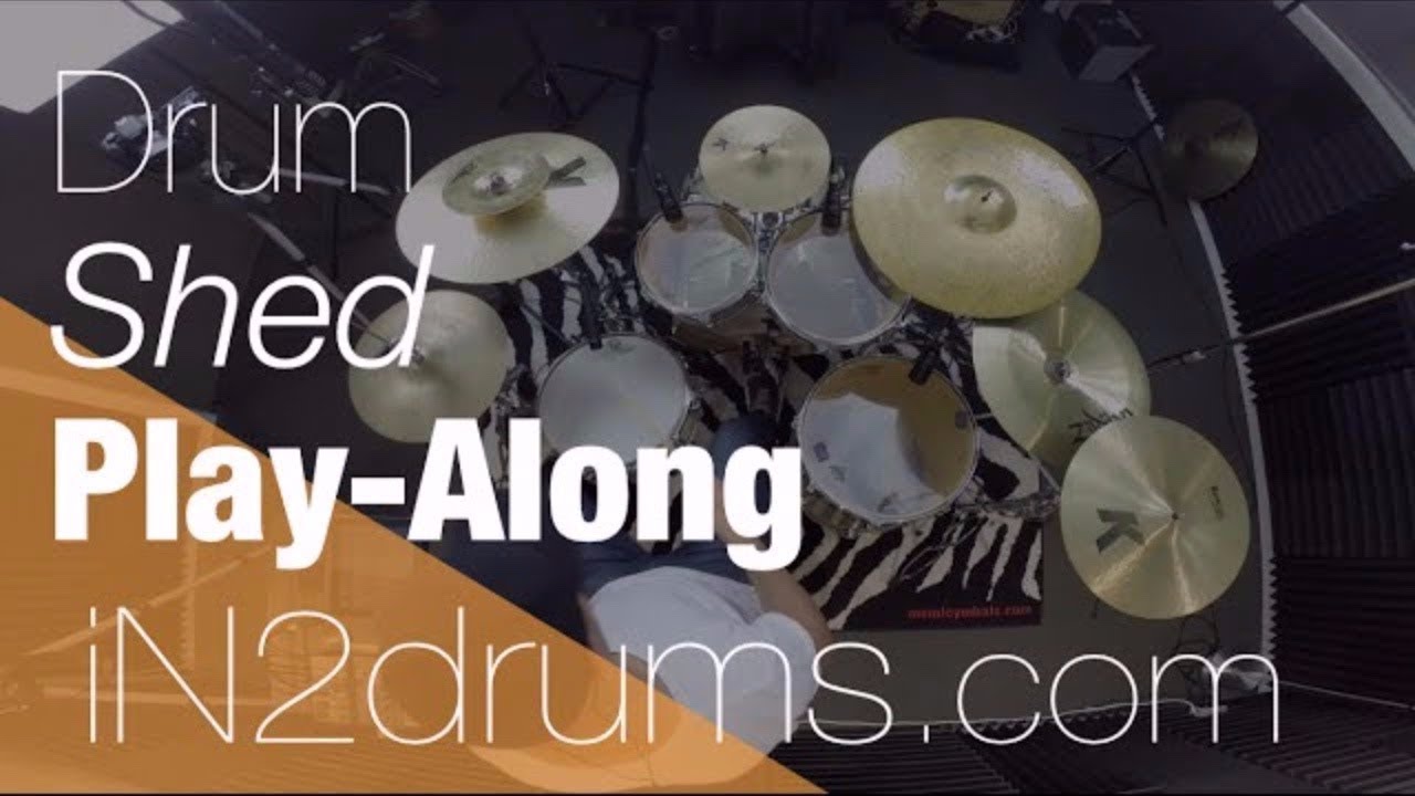 DRUM SHED - Drum soloing play along - drum lesson