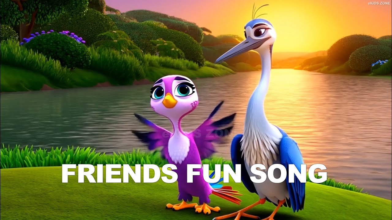 The Heron and the Hummingbird Song for Kids #cartoon #kidsvideo #trending #kidssong #kids
