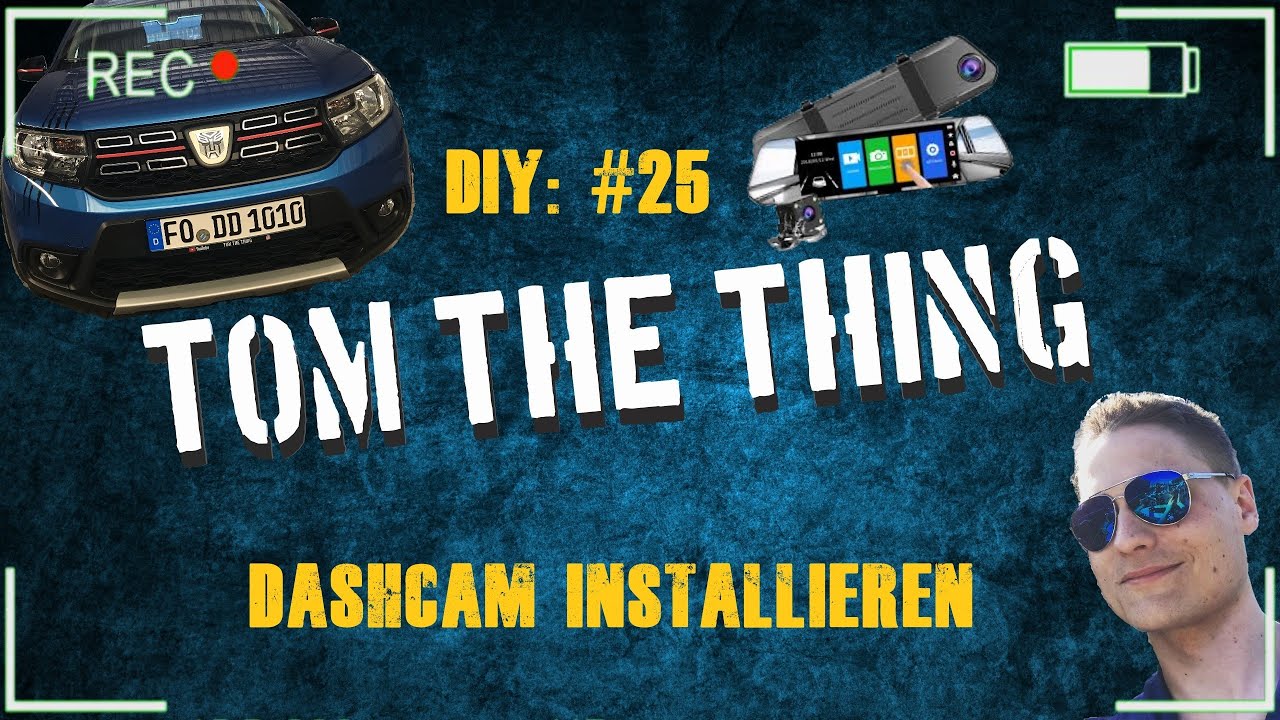 Dacia Sandero Stepway II Tutorial #25 Dashcam installieren [Chortau Spiegel Dashcam 2019]