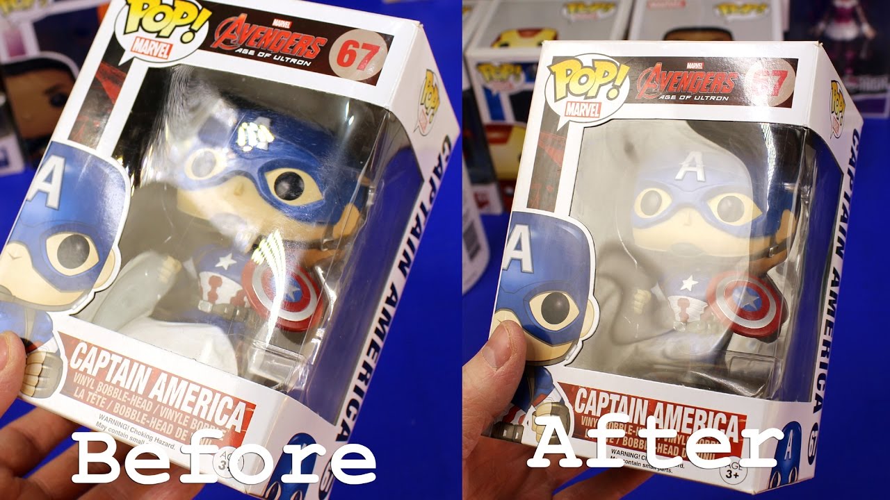 How To Repair & Clean Scratches Scrapes & Stickers On Funko Pop Vinyl Figures Boxes