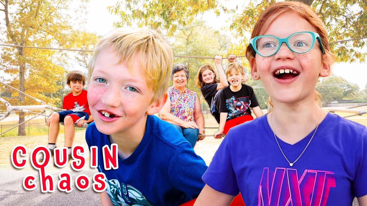 Cousins Take Over the Park! 😜 Fun Playground Adventure