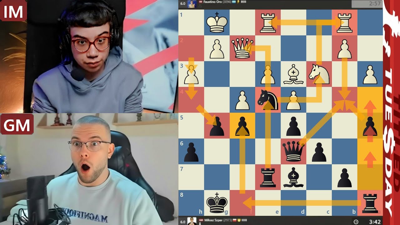CRAZY MAESTROS! IM Faustino Oro vs GM Miłosz Szpar