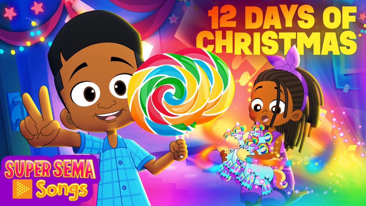 12 Days of Christmas ⏳ Super Sema Holiday Kids Songs