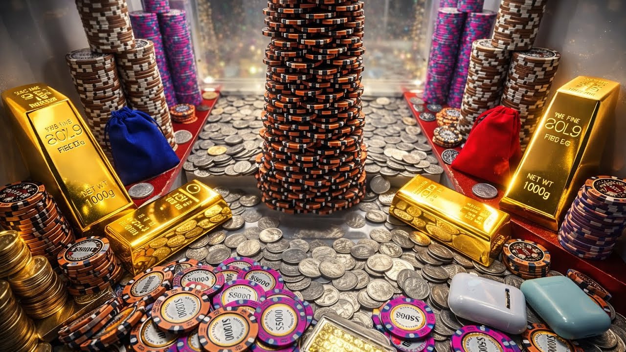50 Quarter Challenge high limit coin pusher