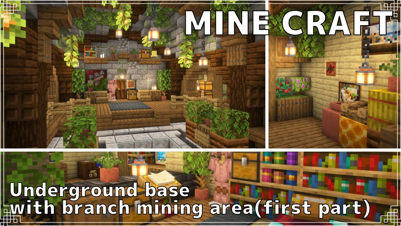 【Minecraft】ブラマイ場併設の地下拠点の作り方(前編) | How to Build an Underground base(first part)【マイクラ建築】