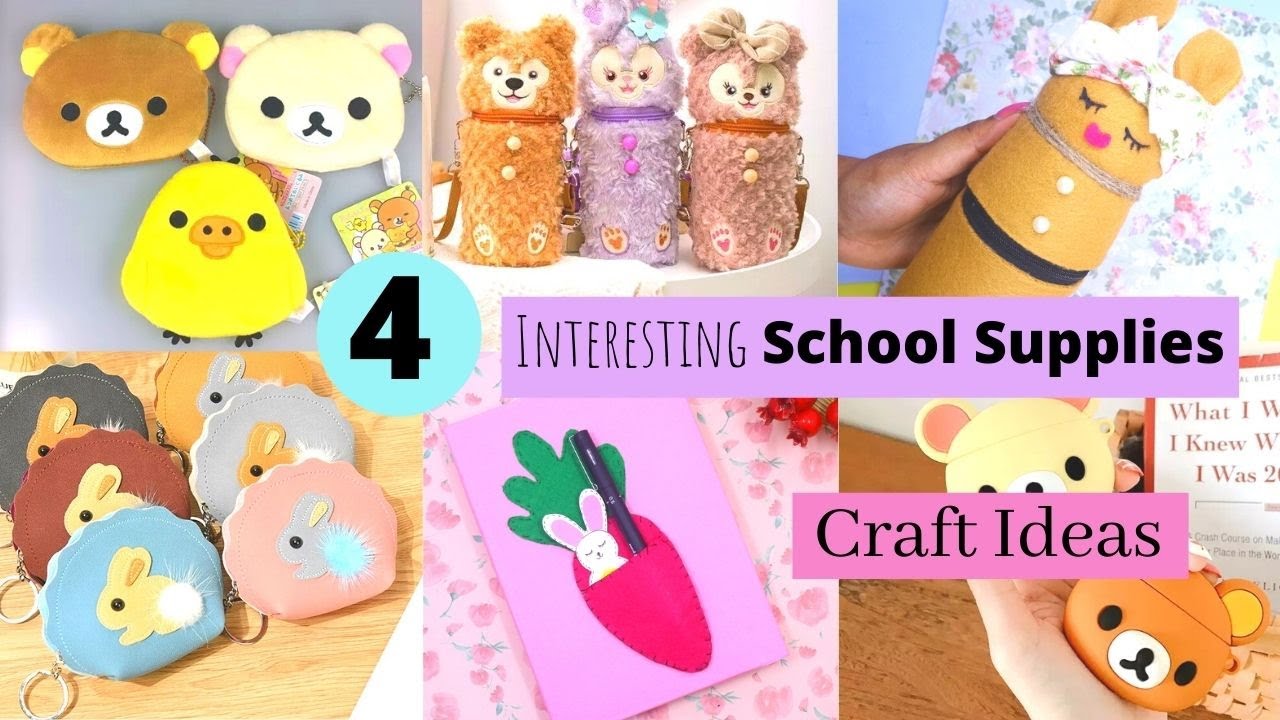 4 Interesting DIY School Supplies Craft Ideas