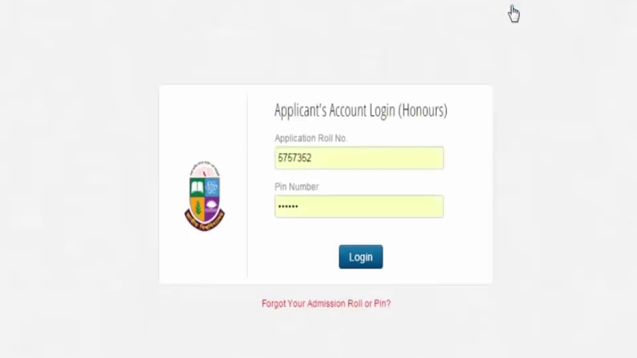 How to Apply National University Honours Applicant Release Slip nu.edu.bd