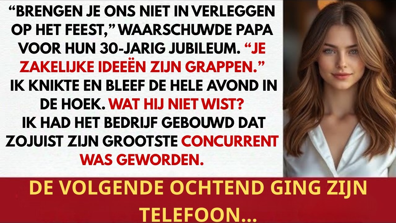30-jarig jubileum van ouders – Papa zei: “Breng ons niet in verlegenheid”…