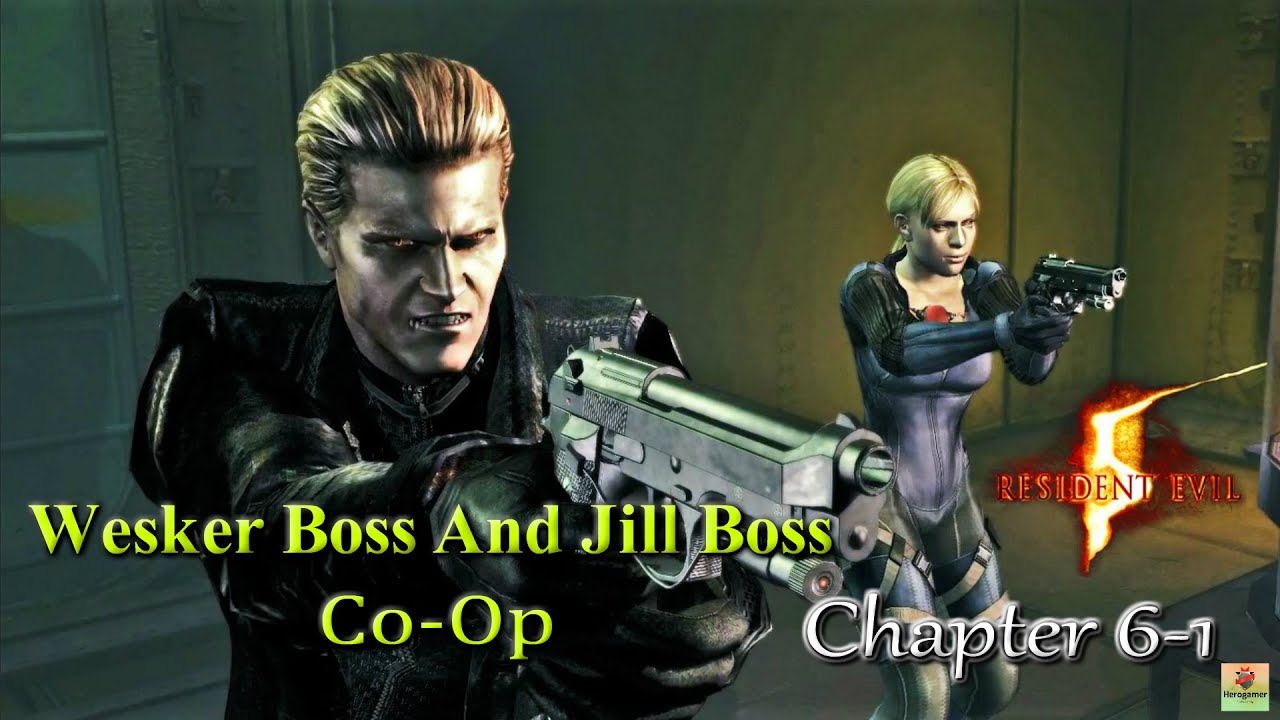 Re5 Nightmare Mod Walkthrough with Wesker Boss and Jill Boss Mod (Co-Op) Part 14 