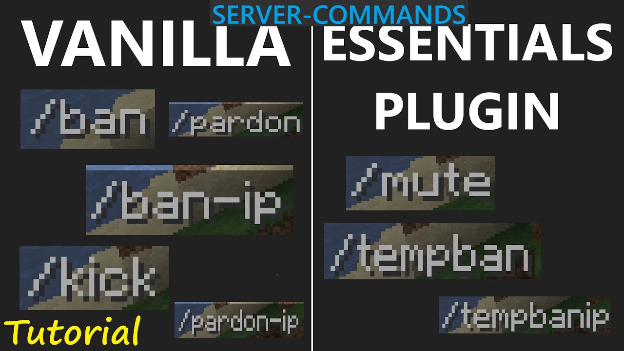 Wichtige Server-Commands (Vanilla + EssentialsX Plugin) | Tutorial