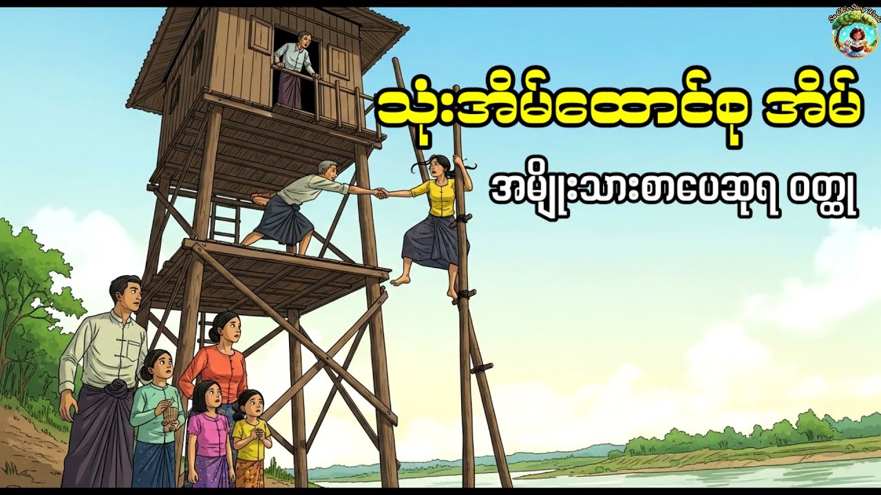 အိမ်ကလေး(၆) သုံးအိမ်ထောင်စု အိမ် |နေဝင်းမြင့်|