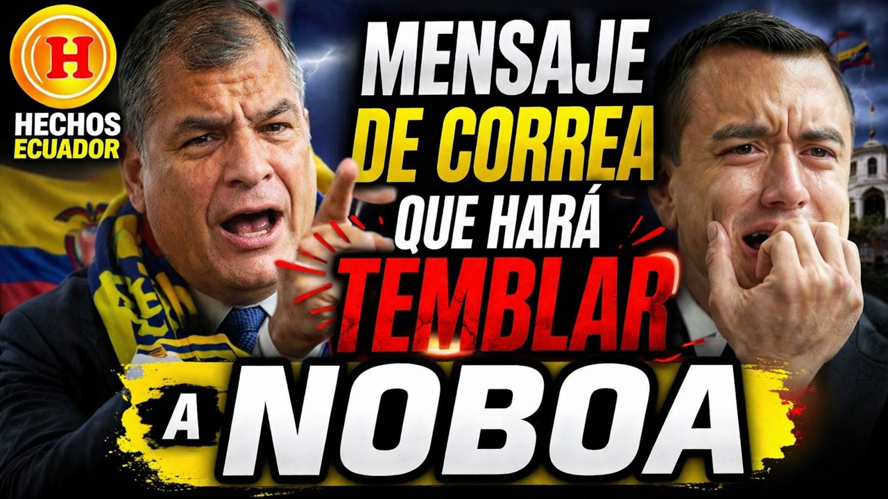 &iexcl;SENTENCIA FINAL! El mensaje de Correa que har&aacute; TEMBLAR a m&aacute;s de uno en Carondelet.