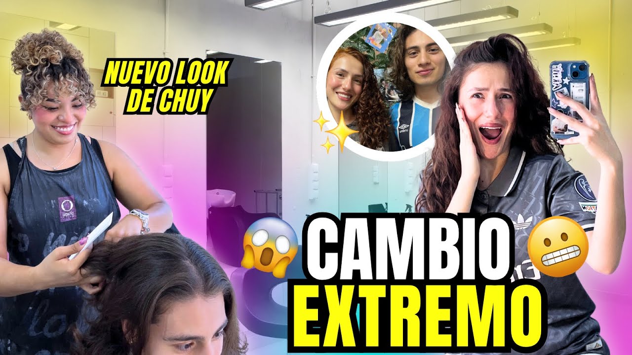 CAMBIO DE LOOK EXTREMO😳😱💇🏼‍♀️*Chuy se pintó el cabello* | Yulis 