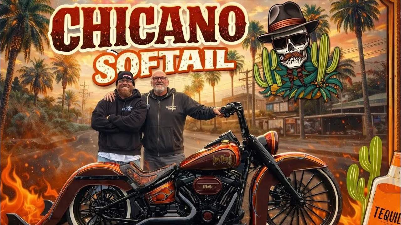ZU KRASS: CHICANO SOFTAIL💥- Harley Davidson - Independent Choppers