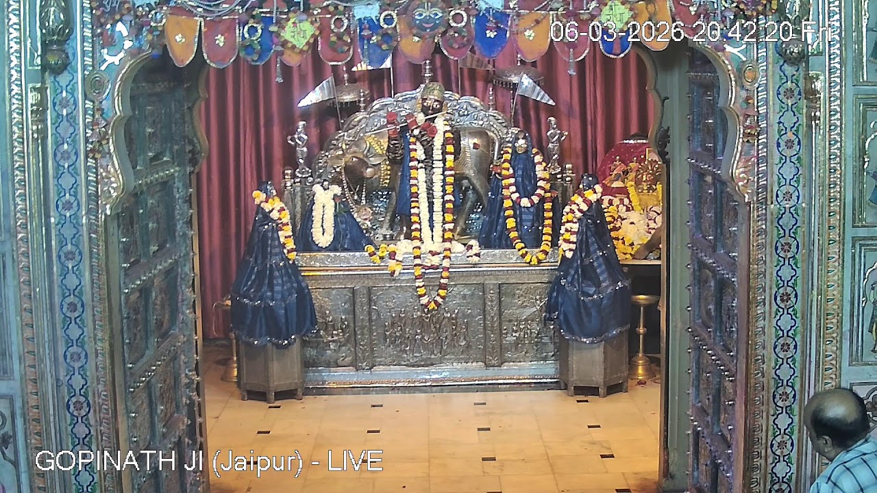 GOPINATH JI MANDIR (Jaipur) - LIVE DARSHAN (06th march 2026)