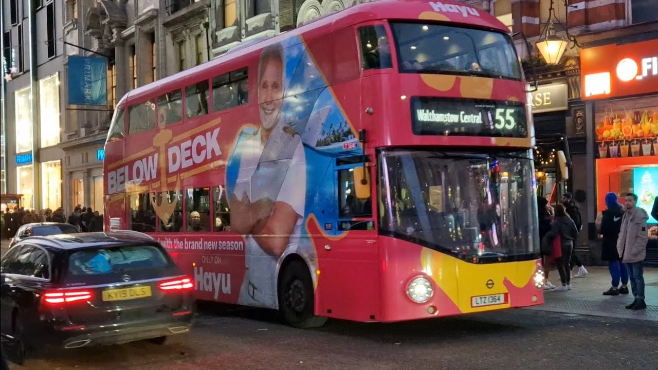 LONDON BUSES AT TOTTENHAM COURT ROAD