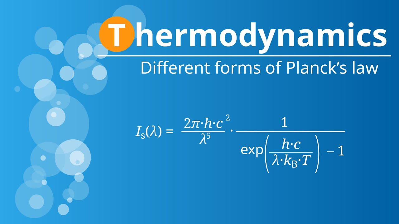 Different forms of Planck’s law of blackbody radiation