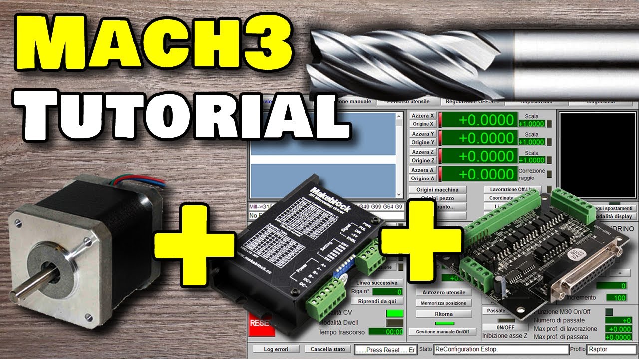 Mach3 Tutorial - Motore passo-passo - Come collegarlo al driver + configurazione porta LPT