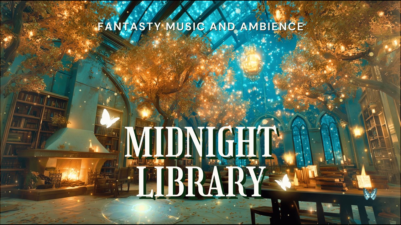 Midnight Library Escape | Magical Ambience for Every Moment