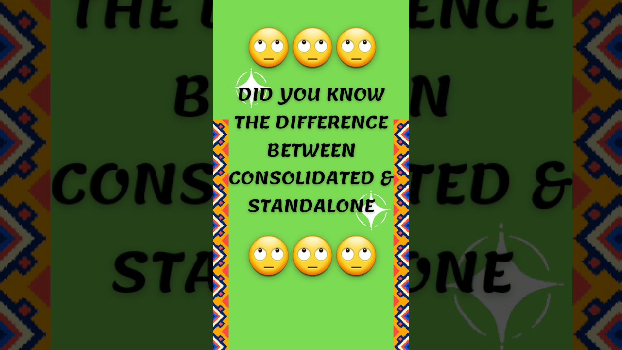 Consolidated & Standalone Results Difference | Learning Never Ends | Investing Is Goal😍