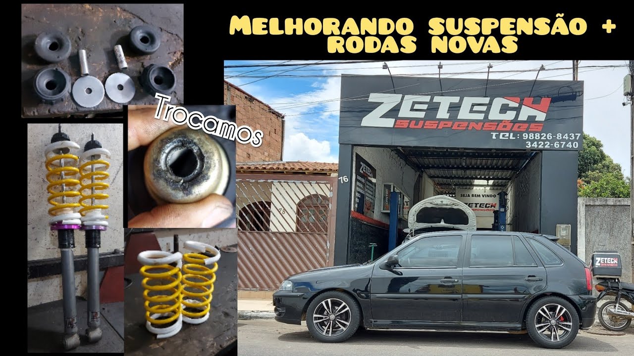 Corrigindo e melhorando suspensão a Rosca Castor Sport