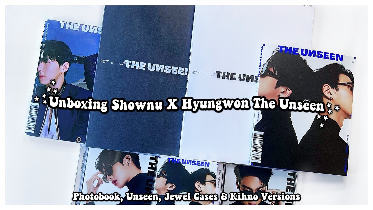 Unboxing Shownu & Hyungwon's 1st Mini The Unseen ✰ Photobook, Unseen, Jewel Cases & Kihno Vers