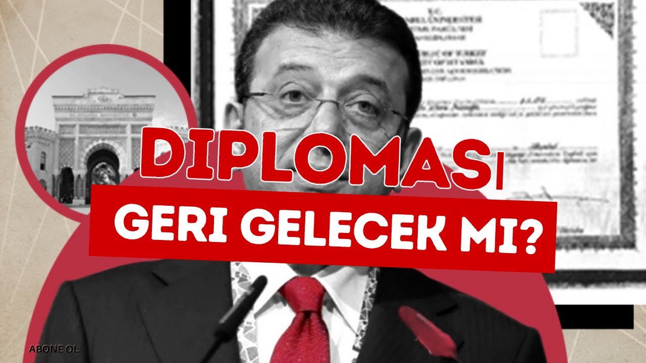 İMAMOĞLU’NUN DİPLOMASIYLA İLGİLİ VERDİĞİM KULİS HABER İÇİN HEPİNİZDEN ÖZÜR DİLERİM...